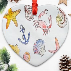 Sea-b 001 Ornament (heart) by nate14shop