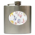 Sea-b 001 Hip Flask (6 oz) Front