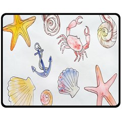 Sea-b 001 Fleece Blanket (medium)  by nate14shop