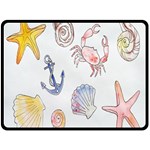 Sea-b 001 Double Sided Fleece Blanket (Large)  80 x60  Blanket Front