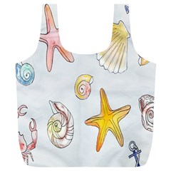 Sea-b 002 Full Print Recycle Bag (xl) by nate14shop