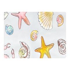 Sea-b 002 Double Sided Flano Blanket (mini)  by nate14shop