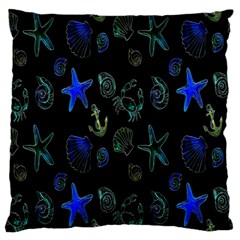 Sea-b 003 Large Flano Cushion Case (two Sides)