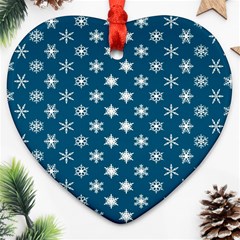 Snowflakes 001 Ornament (heart) by nate14shop