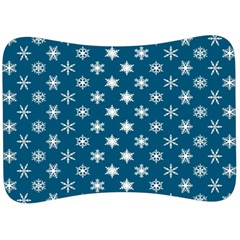 Snowflakes 001 Velour Seat Head Rest Cushion by nate14shop