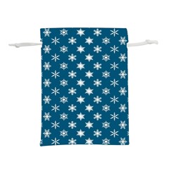 Snowflakes 001 Lightweight Drawstring Pouch (m)