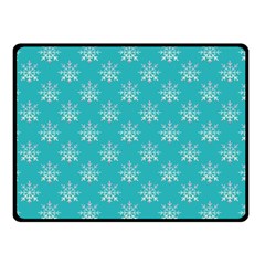 Snowflakes 002 Double Sided Fleece Blanket (small)  by nate14shop