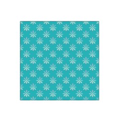 Snowflakes 002 Satin Bandana Scarf 22  X 22  by nate14shop