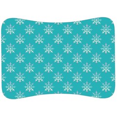 Snowflakes 002 Velour Seat Head Rest Cushion by nate14shop