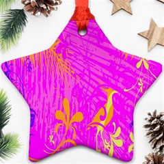 Spring Star Ornament (two Sides) by nate14shop