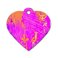 Spring Dog Tag Heart (one Side) by nate14shop