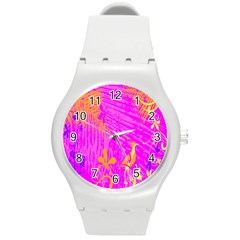 Spring Round Plastic Sport Watch (m)