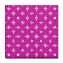 Star-pattern-b 001 Tile Coaster by nate14shop