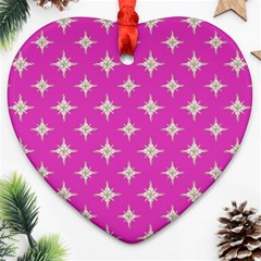 Star-pattern-b 001 Ornament (heart) by nate14shop