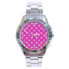 Star-pattern-b 001 Stainless Steel Analogue Watch by nate14shop