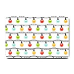 Christmas-light-bulbs-seamless-pattern-colorful-xmas-garland Small Doormat  24 x16  Door Mat