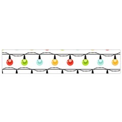 Christmas-light-bulbs-seamless-pattern-colorful-xmas-garland Small Flano Scarf by nate14shop