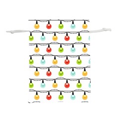 Christmas-light-bulbs-seamless-pattern-colorful-xmas-garland Lightweight Drawstring Pouch (s) by nate14shop