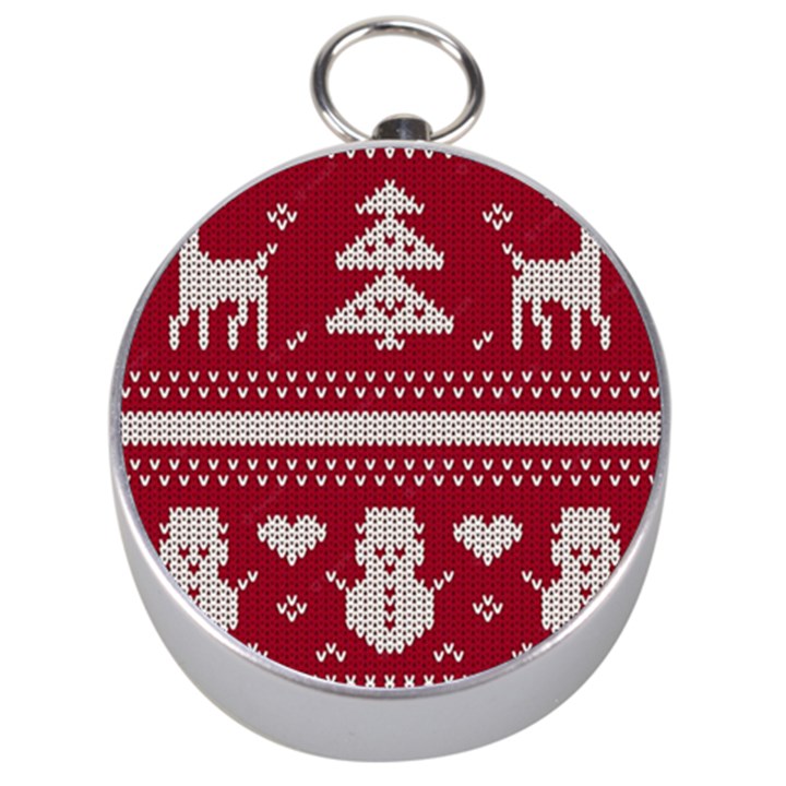 Christmas-seamless-knitted-pattern-background 001 Silver Compasses