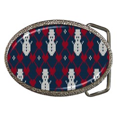 Christmas-seamless-knitted-pattern-background 002 Belt Buckles by nate14shop