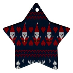 Christmas-seamless-knitted-pattern-background 003 Ornament (star) by nate14shop