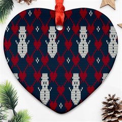 Christmas-seamless-knitted-pattern-background 004 Ornament (heart) by nate14shop