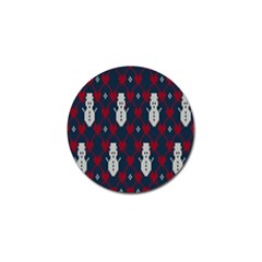 Christmas-seamless-knitted-pattern-background 004 Golf Ball Marker