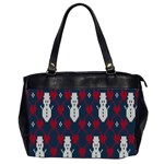 Christmas-seamless-knitted-pattern-background 004 Oversize Office Handbag (2 Sides) Front