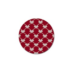 Christmas-seamless-knitted-pattern-background Golf Ball Marker (4 Pack)