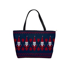 Christmas-seamless-knitted-pattern-background 005 Classic Shoulder Handbag by nate14shop