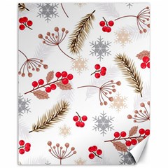 Christmas-seamless-pattern-with-fir-branches Canvas 11  X 14  by nate14shop