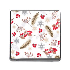 Christmas-seamless-pattern-with-fir-branches Memory Card Reader (square 5 Slot) by nate14shop