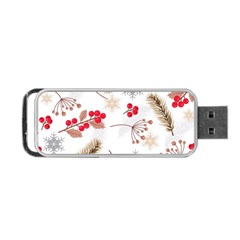 Christmas-seamless-pattern-with-fir-branches Portable Usb Flash (one Side) by nate14shop