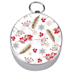 Christmas-seamless-pattern-with-fir-branches Silver Compasses by nate14shop