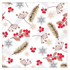 Christmas-seamless-pattern-with-fir-branches Square Satin Scarf (36  X 36 ) by nate14shop