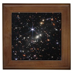 James Webb Space Telescope Deep Field Framed Tile by PodArtist