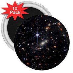 James Webb Space Telescope Deep Field 3  Magnets (10 Pack)  by PodArtist