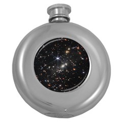 James Webb Space Telescope Deep Field Round Hip Flask (5 Oz) by PodArtist