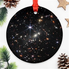 James Webb Space Telescope Deep Field Round Ornament (two Sides)