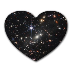 James Webb Space Telescope Deep Field Heart Mousepads by PodArtist