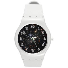 James Webb Space Telescope Deep Field Round Plastic Sport Watch (m) by PodArtist