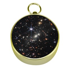 James Webb Space Telescope Deep Field Gold Compasses by PodArtist