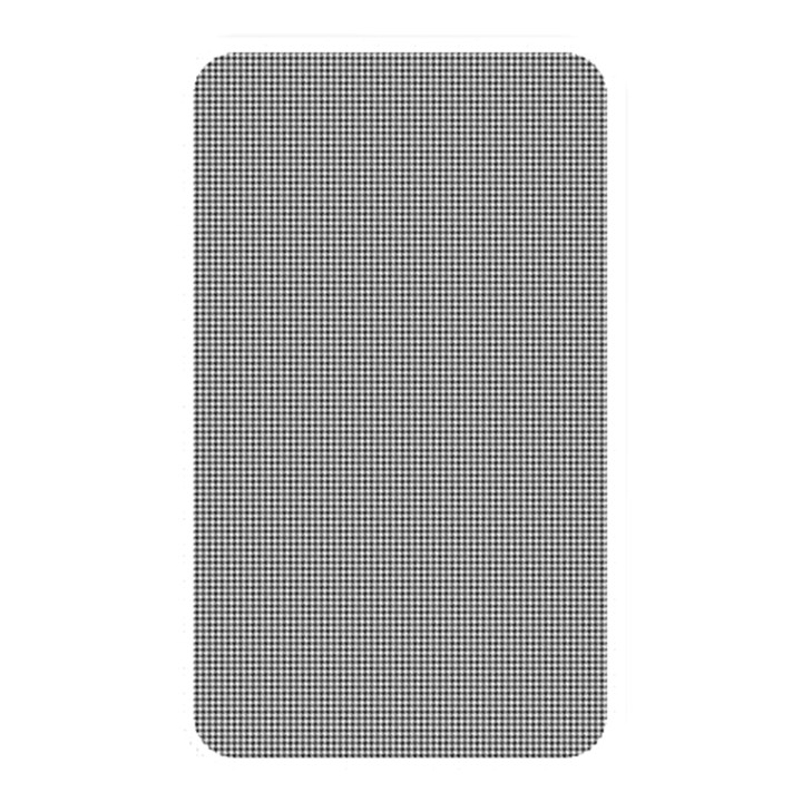 Small Soot Black and White Handpainted Houndstooth Check Watercolor Pattern Memory Card Reader (Rectangular)