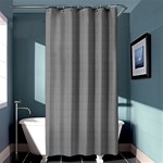 Small Soot Black and White Handpainted Houndstooth Check Watercolor Pattern Shower Curtain 36  x 72  (Stall)  Curtain(36 X72 ) - 33.26 x66.24  Curtain(36 X72 )