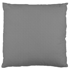 Small Soot Black And White Handpainted Houndstooth Check Watercolor Pattern Standard Flano Cushion Case (two Sides) by PodArtist