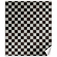 Large Black And White Watercolored Checkerboard Chess Canvas 20  X 24  by PodArtist