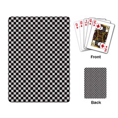 Black And White Watercolored Checkerboard Chess Playing Cards Single Design (rectangle)