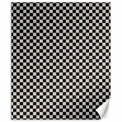 Black And White Watercolored Checkerboard Chess Canvas 20  X 24  by PodArtist