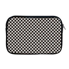 Black And White Watercolored Checkerboard Chess Apple Macbook Pro 17  Zipper Case by PodArtist