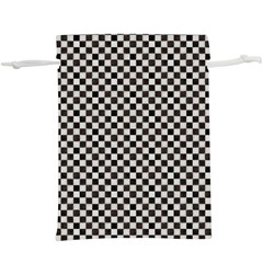 Black And White Watercolored Checkerboard Chess  Lightweight Drawstring Pouch (xl) by PodArtist